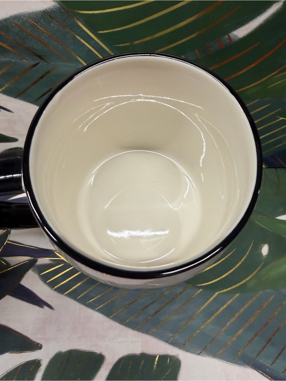 Anthropologie Happy Halloween Black Cat Ghost Mug Ceramic NIB - Picture 4 of 12